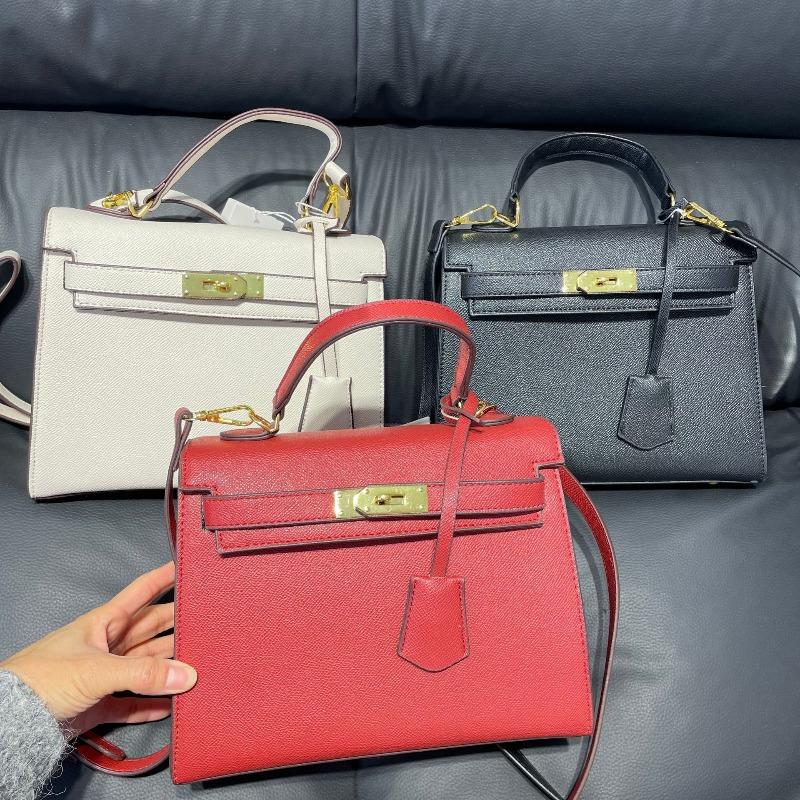 Orange Kelly Portable Platinum Bag New Retro Fashion Women's Second Generation Mini Kelly Light Luxury