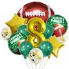 American Football Latex Aluminum Film Balloon Photo Props Football Super Bowl 32 Inch Numbers