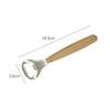 1 PCS Stainless Steel Bottle Opener With Beech Wood Handle,Kitchen Utility Gadget Beer Opener Household Lid Opener