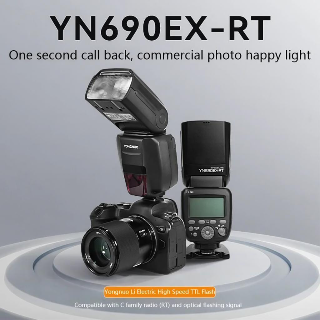 YONGNUO YN690EX RT On camera Flash Light Master Slave Speedlite GN60 TTL 1 8000s HSS 1s Recycle Time with 2.4G Wireless