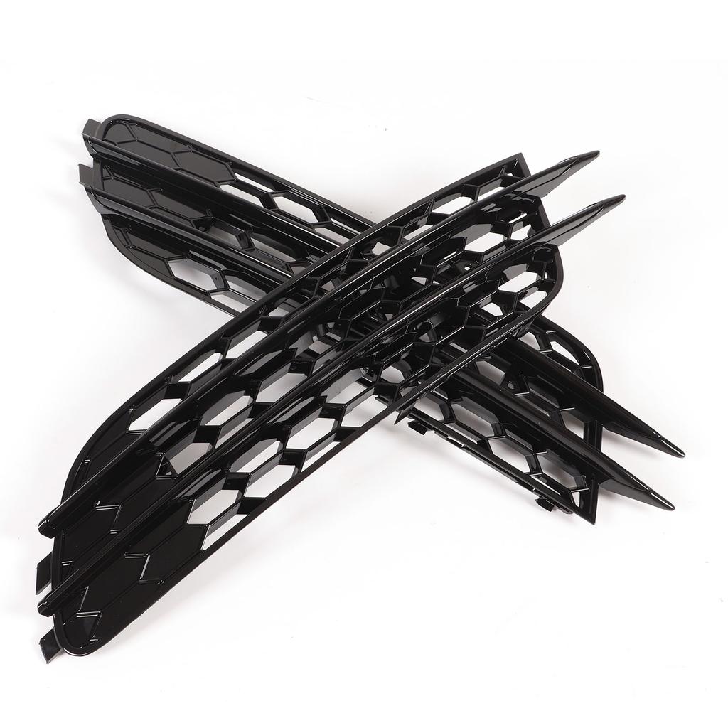 2 шт. Решетка для противотуманных фар слева и справа для RS6 Style, глянцевая черная, замена для A6 C7 2012?2015