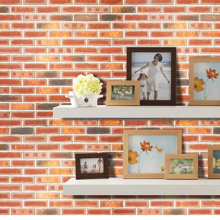 Бесшовные обои для гостиной и спальни с кирпичной стеной(45см*300см)