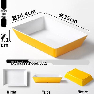 Прямоугольная melamine тарелка для фуршета в японском стиле