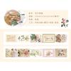 1Roll 2.5x200cm Vintage Gold Foil Stamp Style Tape Stickers Journal Scrapbook Decor Supplies Literary Gold Foil Decals