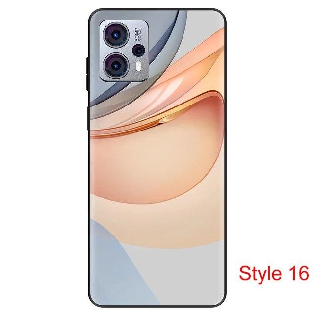 Чехол для Motorola Moto G23, пылезащитный черный чехол, силиконовый чехол 6,5 дюймов для MotoG23, противоударный мягкий бампер из ТПУ, полная защитная сумка