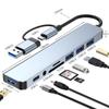 8-в-2 USB-концентратор 3.0 USB C-концентратор док-станция Высокоскоростная передача 5 Гбит/с USB-разветвитель SD TF-кардридер OTG-адаптер для Macbook Pro
