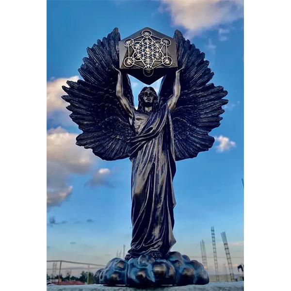 Архангел Метатрон Енох Ангел Трансформация Религиозная Статуя Смола Ремесленная Садовая Статуя Креативная Тема Вера Орнамент