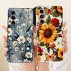 Для Samsung Galaxy A05s A05 Милый Кот Цветок Мультяшный Чехол для Телефона Для Samsung A05 A 05 05S A05S Ударопрочный Мягкий Силиконовый Чехол