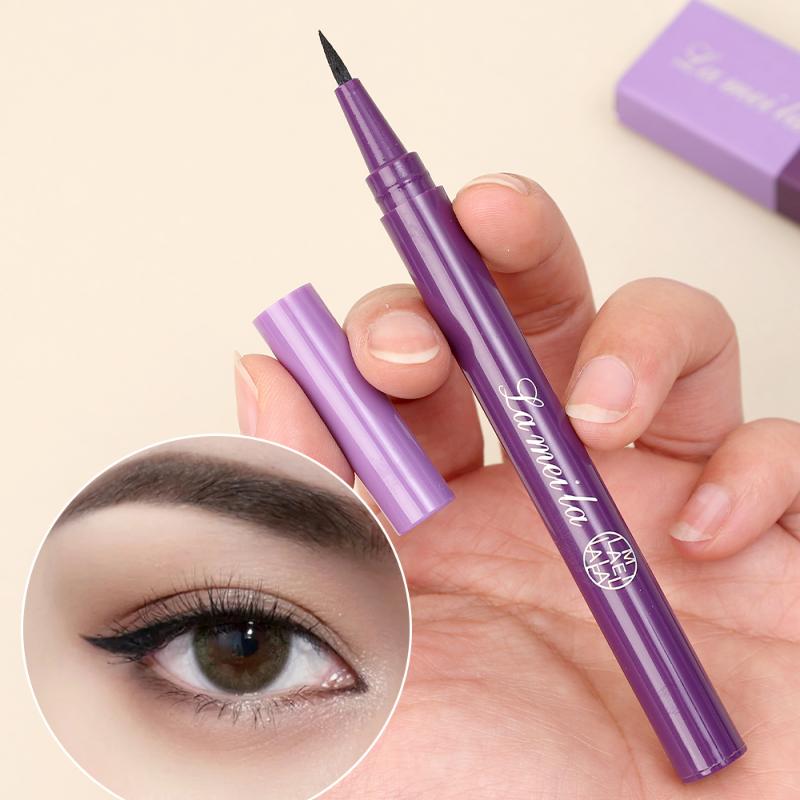 1 шт. матовая подводка для глаз, водостойкая, долговечная, быстросохнущая, гладкая, ультратонкая, черная жидкая подводка для глаз, карандаш для женщин, косметика