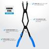Long Reach Hose Clamp Pliers with Locking Mechanism, Extra Long Reach Hose Clamp Pliers for Hard-to-Reach Hoses