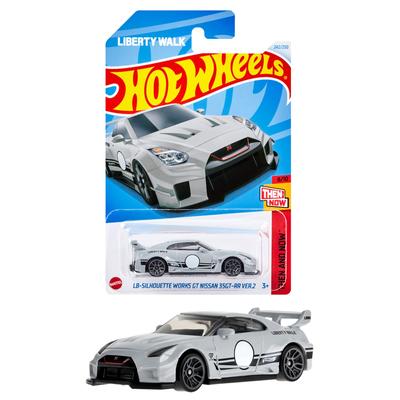 Hot Wheels Basic Car Works GT Nissan Vehicle Toy Mini Car 3 Years и старше Белый HXR28 LB-Silhouette 35GT-RR VER.2