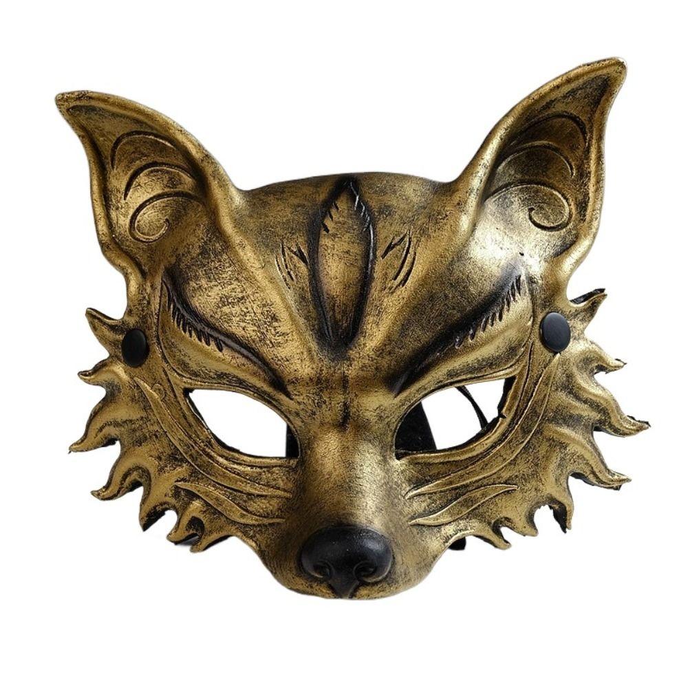 Маска на пол-лица для Хэллоуина, маска для косплея животных, креативная маскарадная маска для ночного клуба