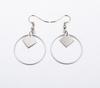 Hollow Geometry Earrings Heart Sweet Gold Love Earrings Women Gifts Jewelry Orecchini Brincos Pendientes Oorbellen