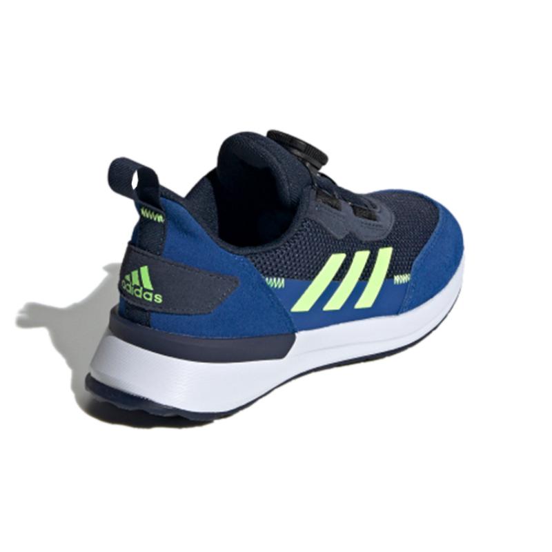 Adidas Rapidarun Boa K Slip Resistant, Abrasion Resistant, Breathable Mid top Kids' Running Shoes Blue Green Kids' Sneakers FW4172