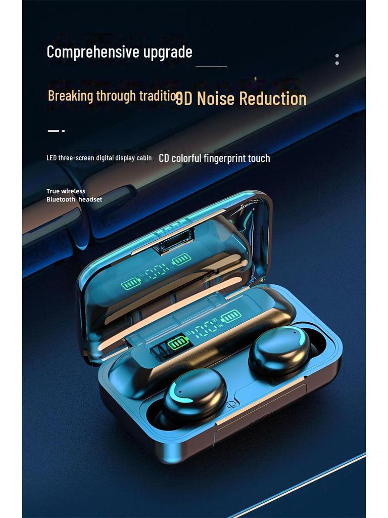 Гарнитура F9 Smiley Face TWS Bluetooth — модель M10, длительное время работы от батареи и высокая мощность