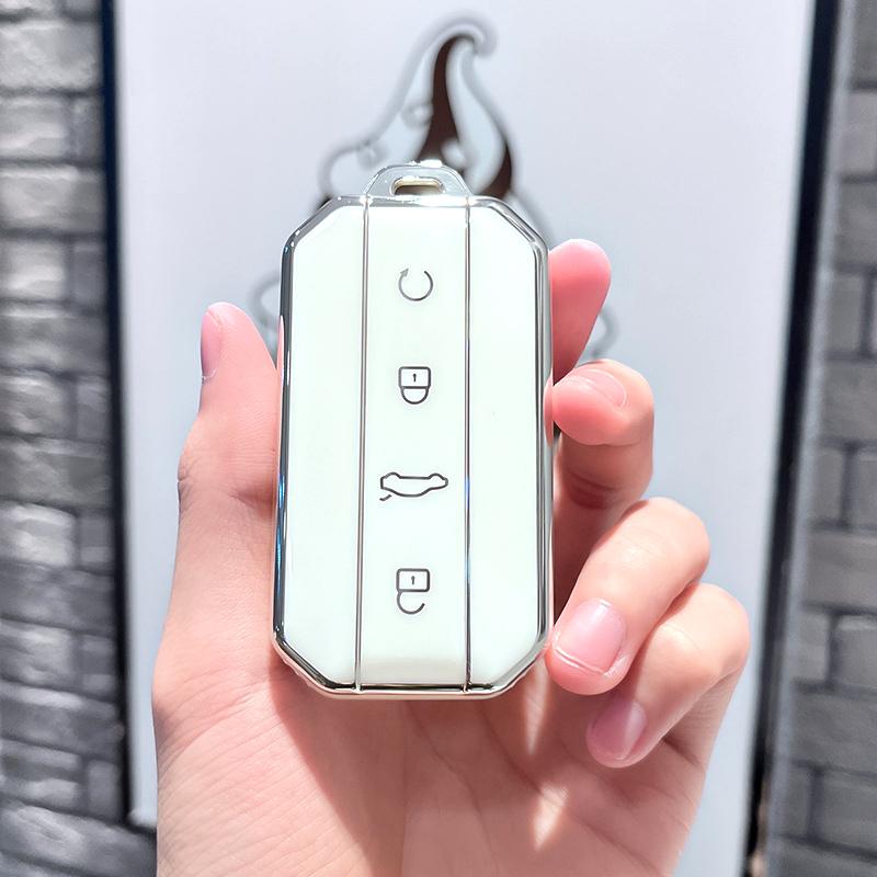 Модный ТПУ Бесключевые Аксессуары Для Chery Jaecoo J7 7 J5 5 Чехол Для Автомобильного Ключа Держатель Сумка Для Автомобильного Пульта Ключа Защитный Чехол Обложка Для Брелока