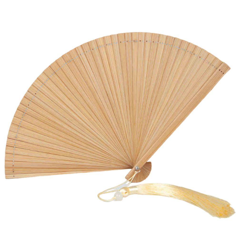 Chinese Style Solid Color Bamboo Fan Exquisite Elegant Handheld Fans Hanfu Accessories
