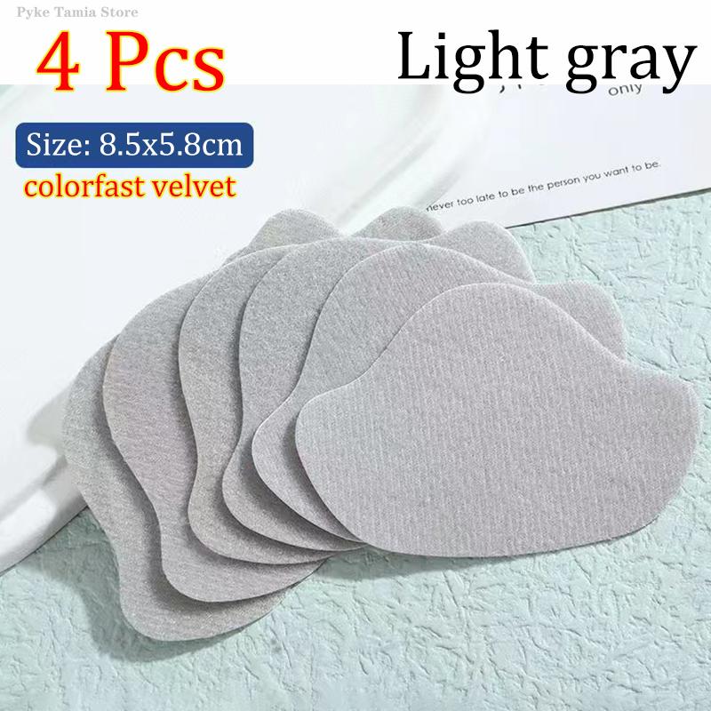 4pcs Sports Shoes Repair Stickers Suede Heel Protector Anti-Wear Repair Holes Self-adhesive Patches Insoles Pad Foot Care Insert