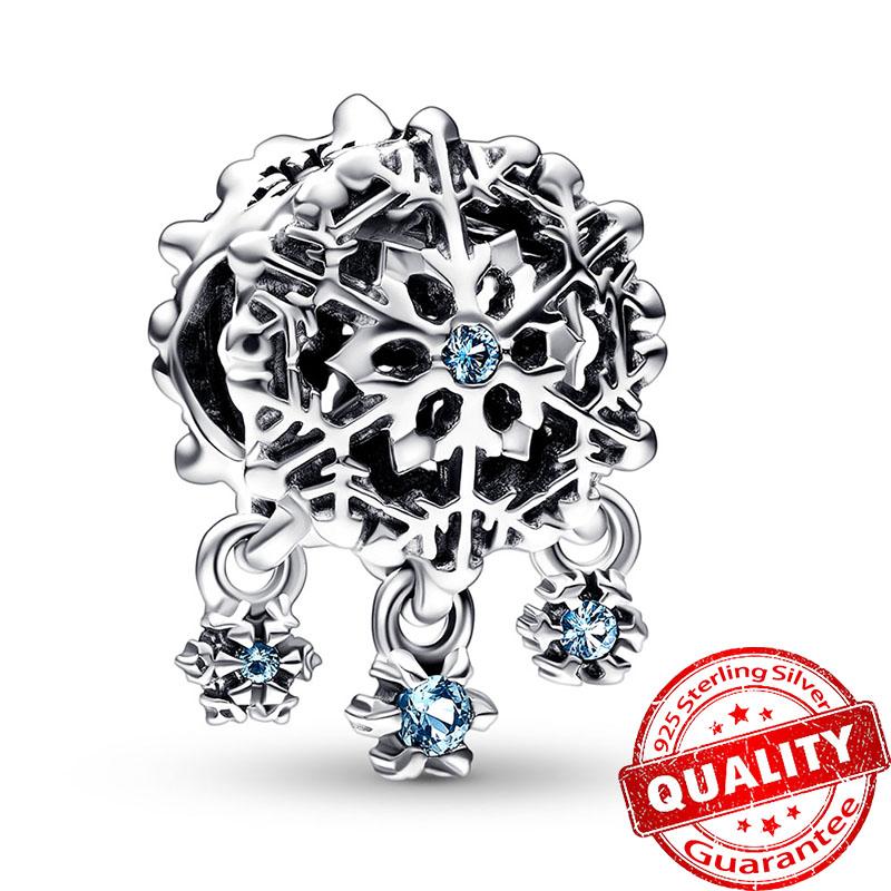 Медные носки-мышки и бусины-снежинки и подвеска-олень Подходит для браслета Хэллоуин Рождественский кулон Подарки