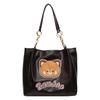 Bag Women's New PU Bucket Bag Bear Letter Embroidery Trendy Fashion Korean Version Shoulder Bag Large Capacity Messenger Bag