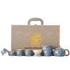Chaxun Ru Kiln Floral Ceramic Tea Set