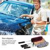 Супер щетка для мойки автомобиля, щетка для колес премиум-класса из микрофибры, нескользящая ручка, легко чистится, диски, спицы, корпус колеса, автомобильные аксессуары