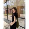 Craftsman's basic solid-color short-sleeved T-shirt for women's summer new Korean slim-fitting and thin stacked bottoming top