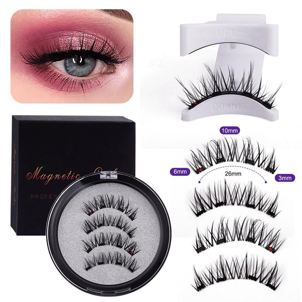 Magnetic Eyelashes, Reusable Natural False Eyelashes, Natural Extension Tape, Magnetic Thick Eyelashes.