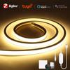 1m/2m/3m/5m Zigbee LED Lights Strip Waterproof 5V USB Neon COB LED Strip Tuya Smart Flexible Dimmable Lights for Bedroom Indoor