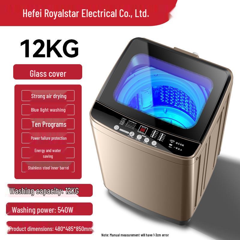 Полностью автоматическая стирально-сушильная машина 10 кг с компактным пульсатором для дома и аренды
