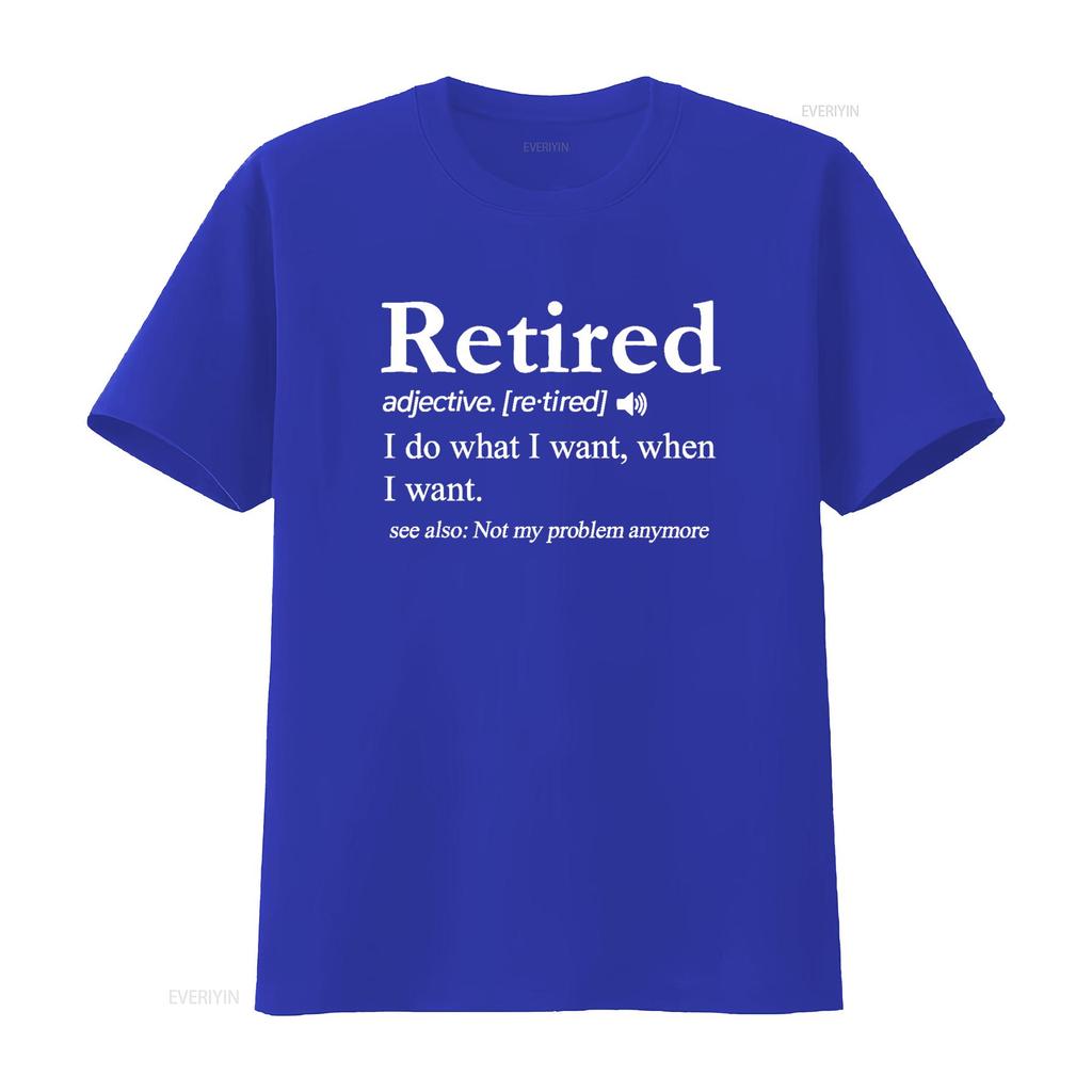 Retired Definition T Shirt Funny Retirement Gag  vintage Washed Casual fashion Top For Everyday Wear streetwear Stylish Unisex