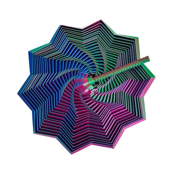 Расширенная сенсорная фиджет-звезда, напечатанная на 3D-принтере вращающаяся башня, фиджет-игрушка, гибкая спиральная звезда с ручкой для снятия стресса, аксессуар для офисного стола