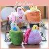 Adorable Bird Stuffed Toy Keychain Super Soft Fur Pp Cotton Bag Charm Gift For Girls