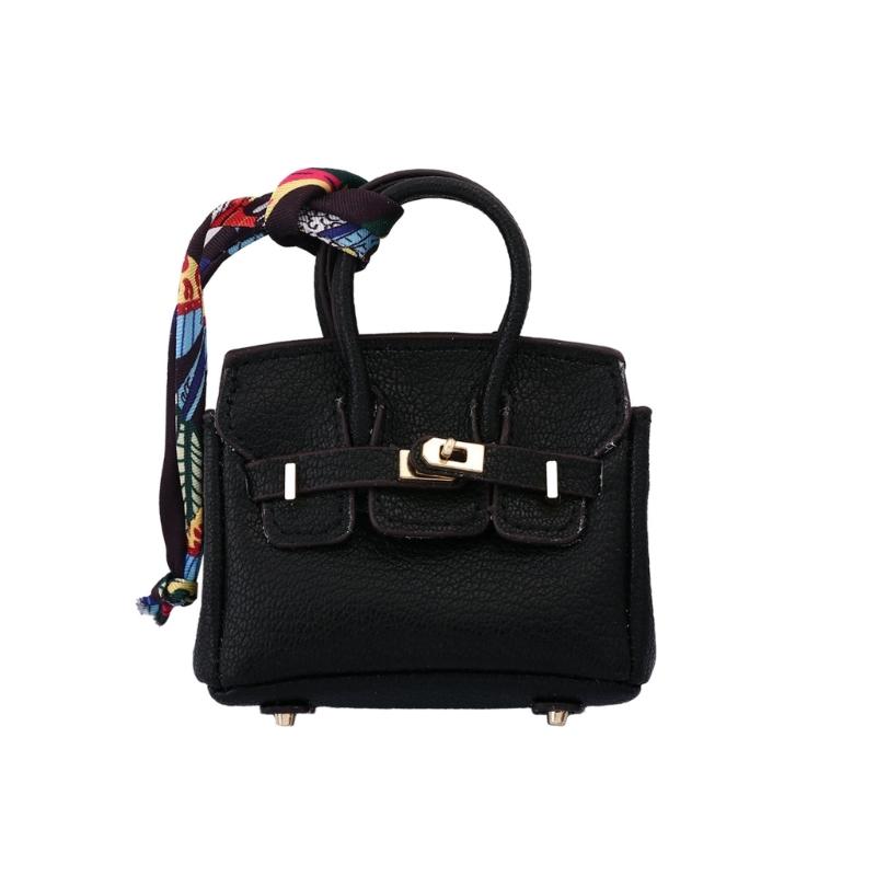 Мини Беспроводные Наушники Чехол Органайзер Держатель для Ключей Брелок Шарм Искусственная Кожа Брелок Мешочек Различные Яркие Цвета на Выбор