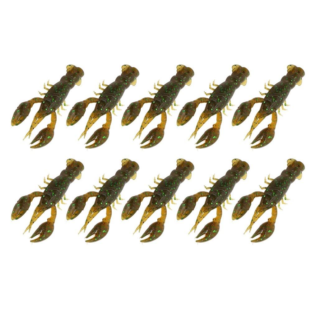 20PCS Soft Crawdad Bait PVC Artificial Lure Durable Fishing Lure  Saltwater Fishing
