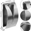 New Self Adhesive Towel Hook Holder Grabber Stainless Steel Kitchen Dish Towel Hook Wall Mount Non-Drilling Towel Rack Storage