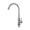 New Kitchen Sink Faucet 4 Points Single Cold Wash Basin Sink Stainless Steel Faucet Gimbal Rotatable