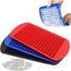 160 Grid Mini Silicone Ice Tray Cubes Foldable Mold Breaker Small Square Maker