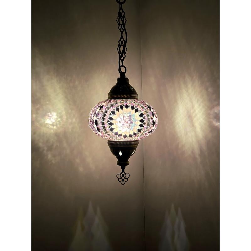 Абажур ручной работы Турецкая марокканская красочная мозаика из стекла Античная лампа Мозаичная лампа Османская аутентичная люстра Старинная лампа Ночная лампа,