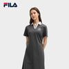 New FILA MODERN HERITAGE Short Sleeved Dress Women's Starship Gray F11W528310F-GY