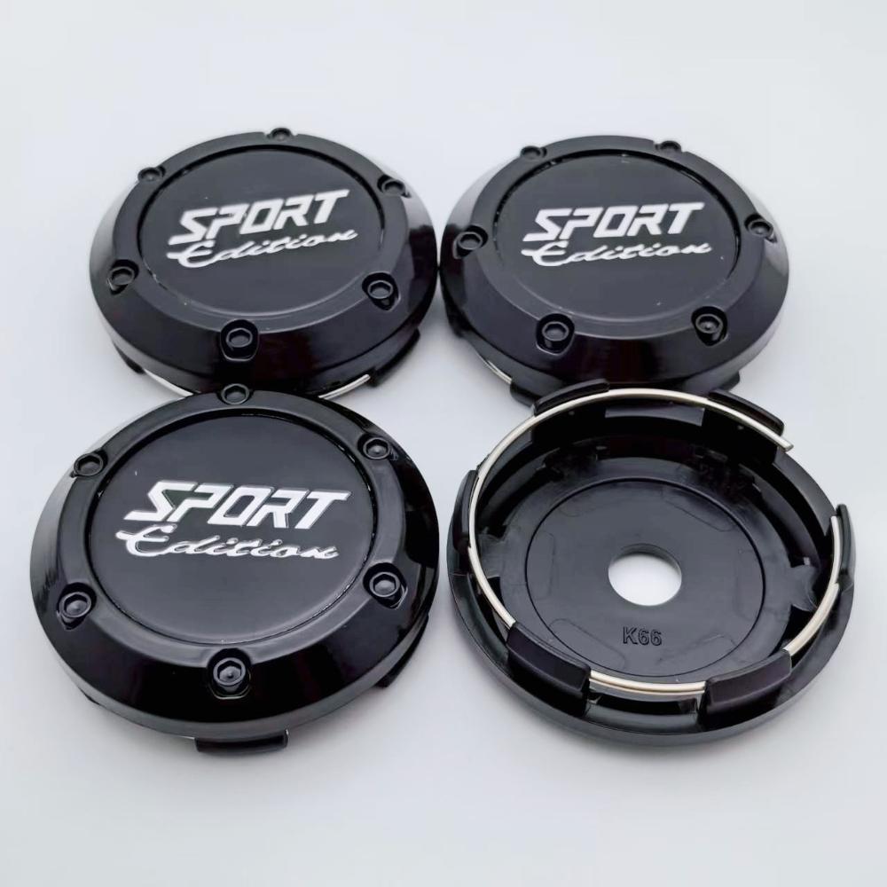 4pcs 66mm Sport Edition Logo Emblem Badge Car Wheel Center Caps Rims Hub Center Dust Cover Wheel Hubcaps Replace Car Accessories