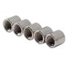 50Pcs Coupling Nut Round Rod Connector Female Thread 304 Stainless Steel M8x1.25 12 L12mm