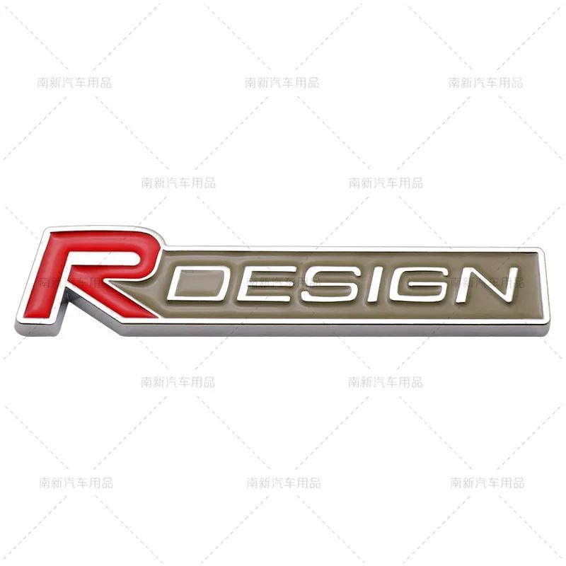 3D Металлическая эмблема R Design Наклейка на решетку радиатора автомобиля Наклейка Декорация Для VOLVO XC40 XC60 XC90 V90 S90 S60 V60 V40 C70