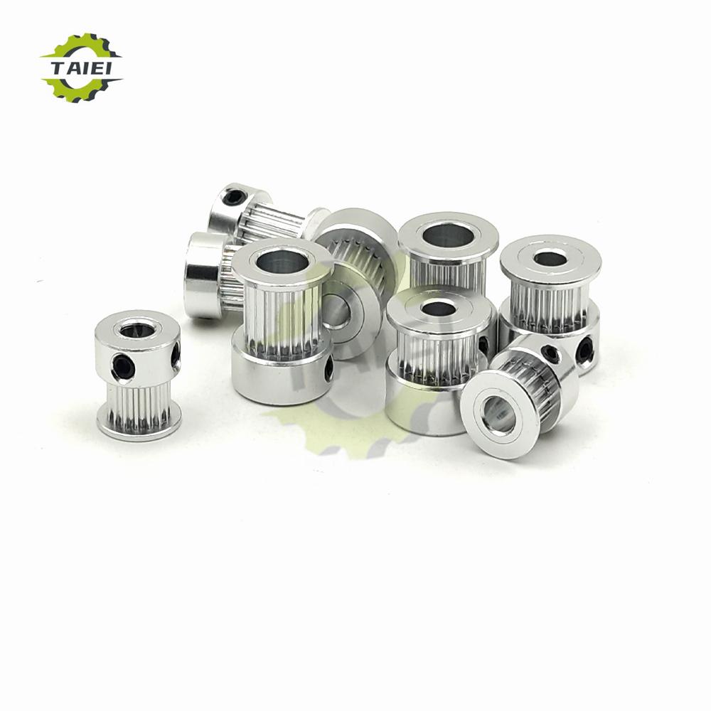 G2M 20 21 22 23 24Teeth 2GT Timing Pulley Bore 3/4/5/6/6.35/8/10mm GT2 Synchronous Wheel For Belt Width 6/10mm 3D Printer Parts