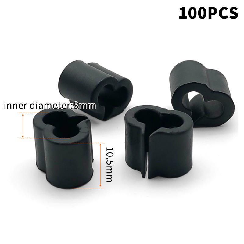 100Pcs Y-Shaped Plastic Connectors - Diy Wire Mesh Fastening Clips For Pet Cage Linking - Shelf Clips