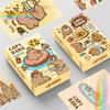 Double-sided Capybara Photocards Cartoon Capybara Collection Cards Portable Lomo Cards Toy
