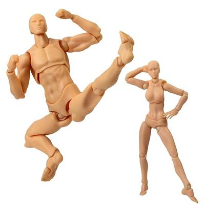 Привлекательные манекены для рисования Body-chan и Body-kun, фигурка в масштабе 1/12, кукла, позируемая фигурка, манекен для манги и иллюстраций, кукла для рисования, базовая фигурка, мужская F