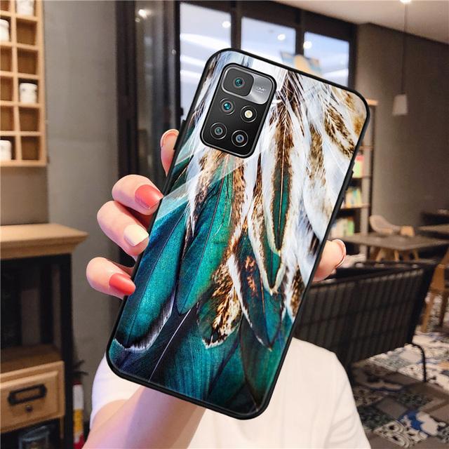 Чехол Redmi 9 для Xiaomi Redmi 10, чехол из закаленного стекла Redmi 9a 9c Nfc 8a 8 7a 6a Note 8 9 10 Pro, чехол с рисунком на спине