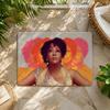 A-Anita Baker Floor Mat Flannel Rug Non Slip Absorbent Soft Washable for Entryway Hallway Bathroom Kitchen Decor