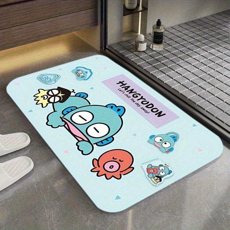Sanrio Hangyodon Мультяшный коврик для пола Ковер Ванная комната Комната для питомцев Придверный коврик Хэллоуин Коврик для пола в ванной Напольное покрытие Коврик для ванной